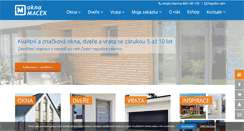 Desktop Screenshot of oknamacek.cz